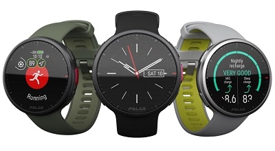 Polar VANTAGE V2 óra (fekete, fekete szíjjal)